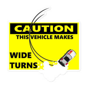 Wide Turns Sticker - Drift