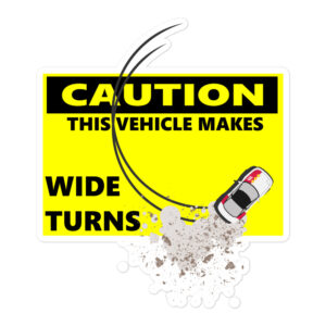 Wide Turn Sticker - Rally