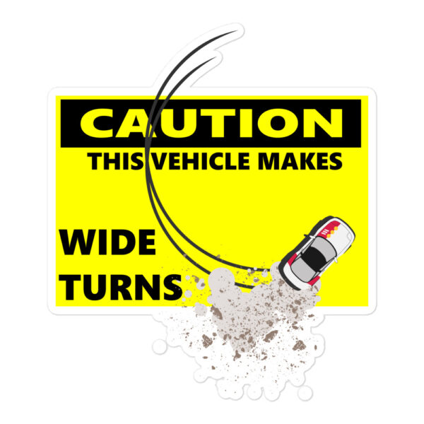 Wide Turn Sticker - Rally