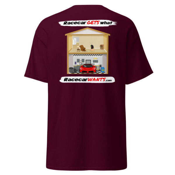 Racecar Wants Garage Shirt (backside print) - Image 2