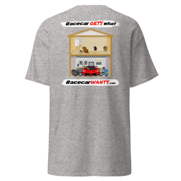Racecar Wants Garage Shirt (backside print) - Image 4